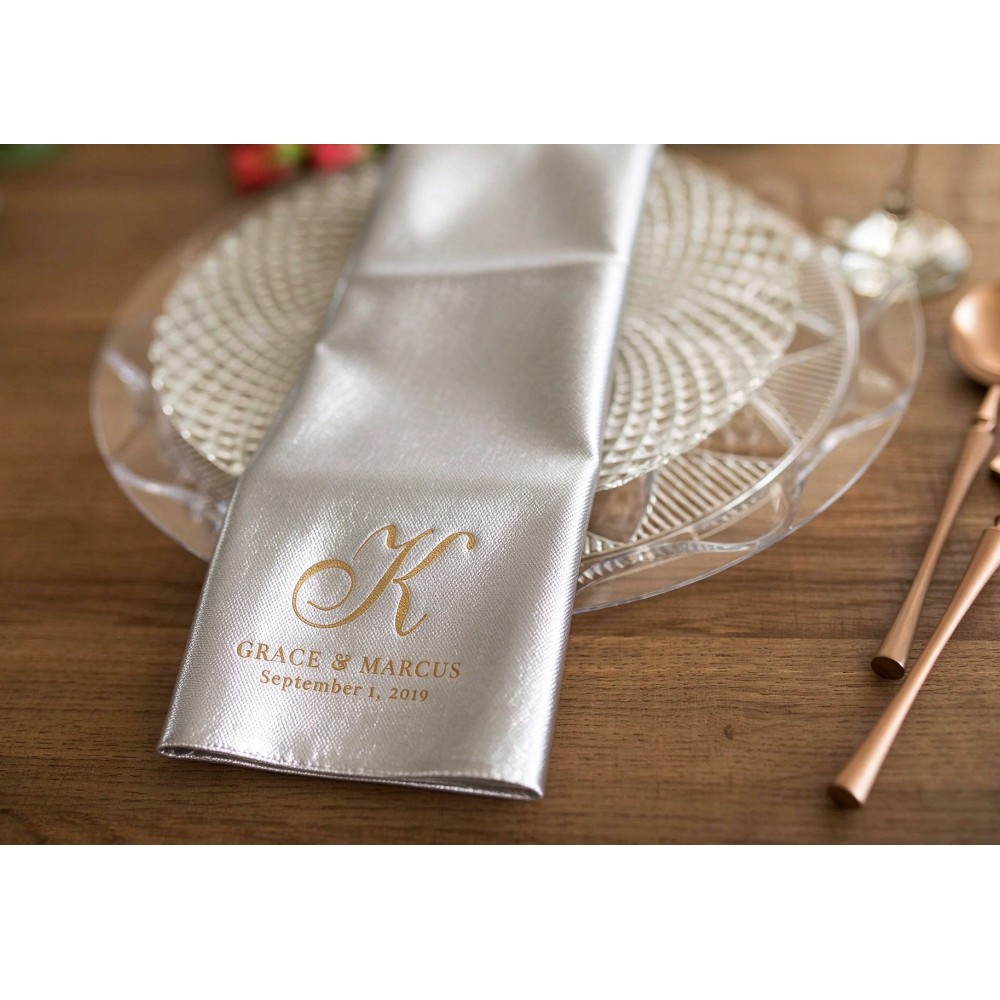 Table Number Gold - 100 sztuk – personalizowane serwetki koktajlowe