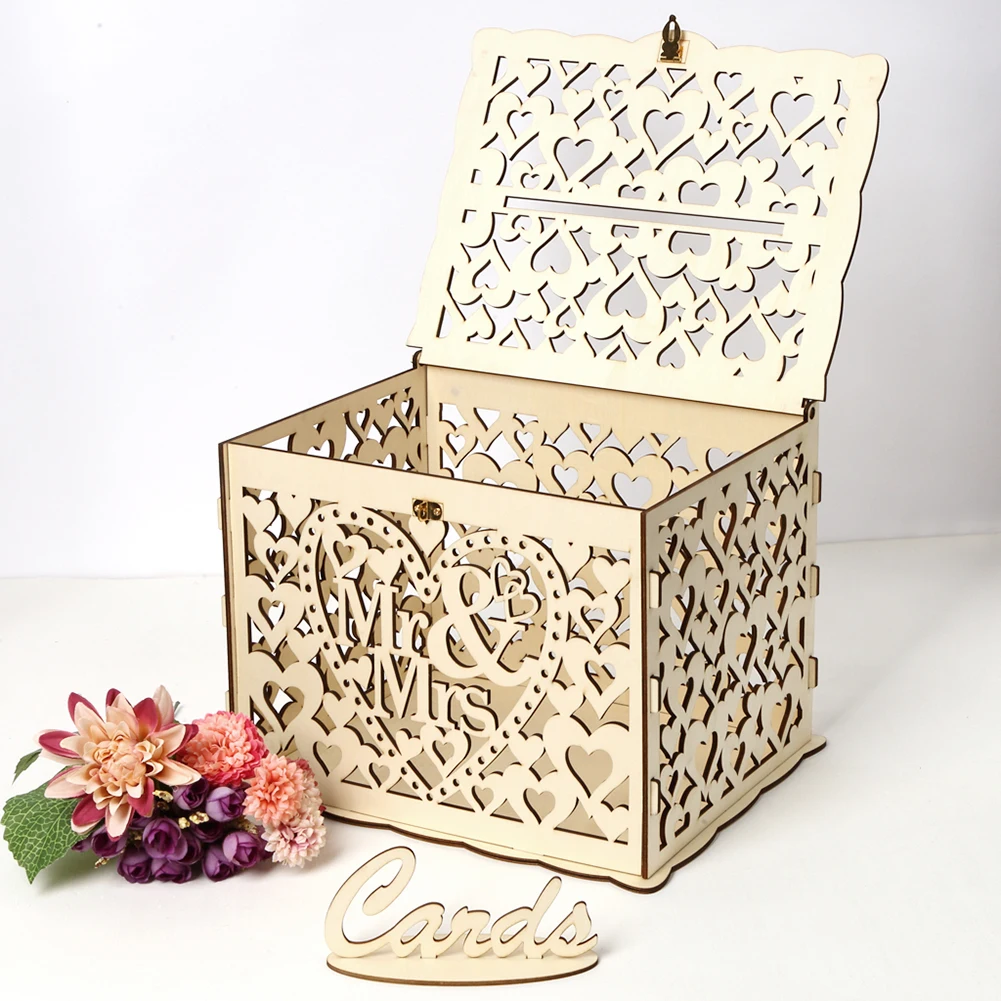 Wooden Wedding Card Box Weddin – Wedding Card Box recenzja i cena