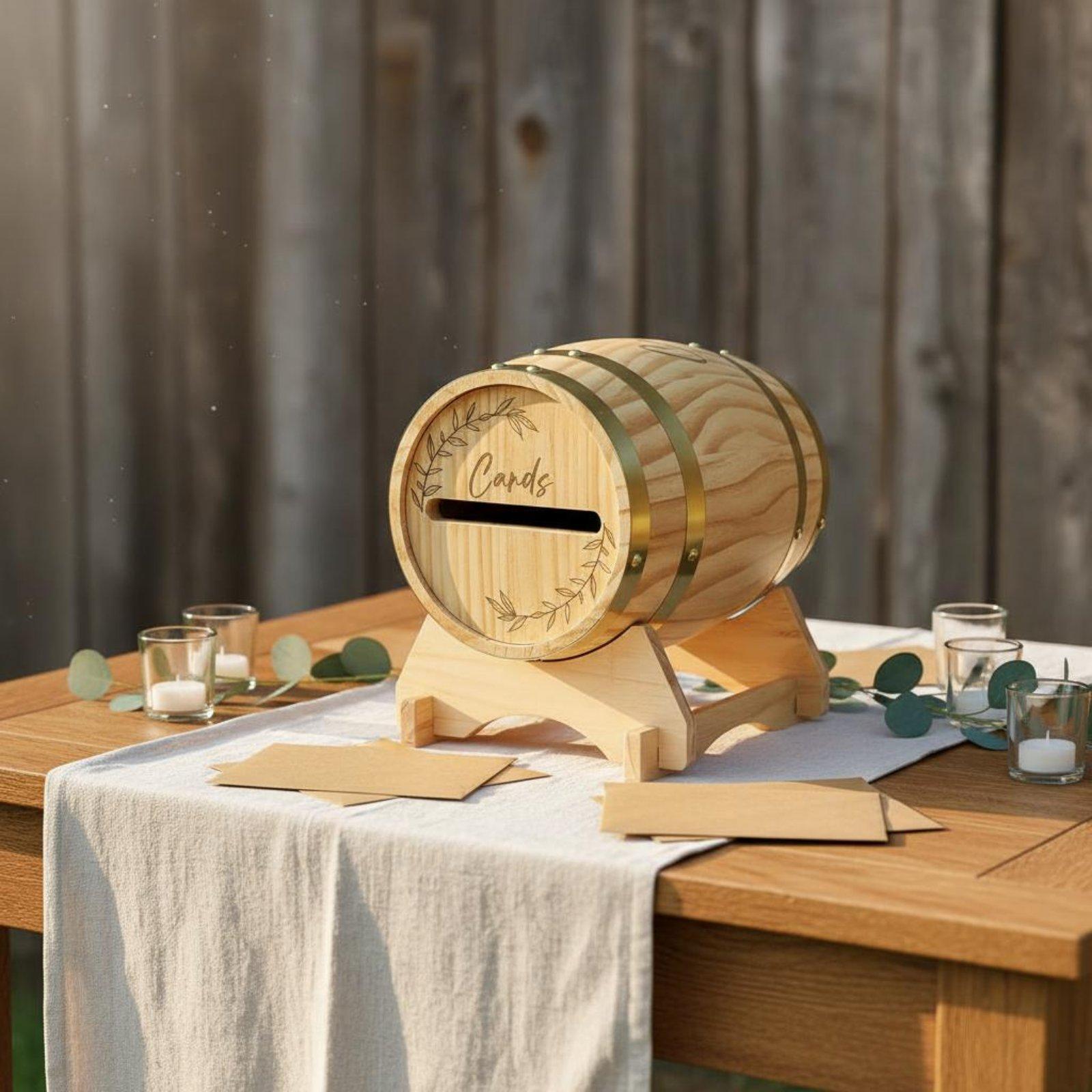 Duża drewniana skrzynka na kar – Wedding Card Box recenzja i cena