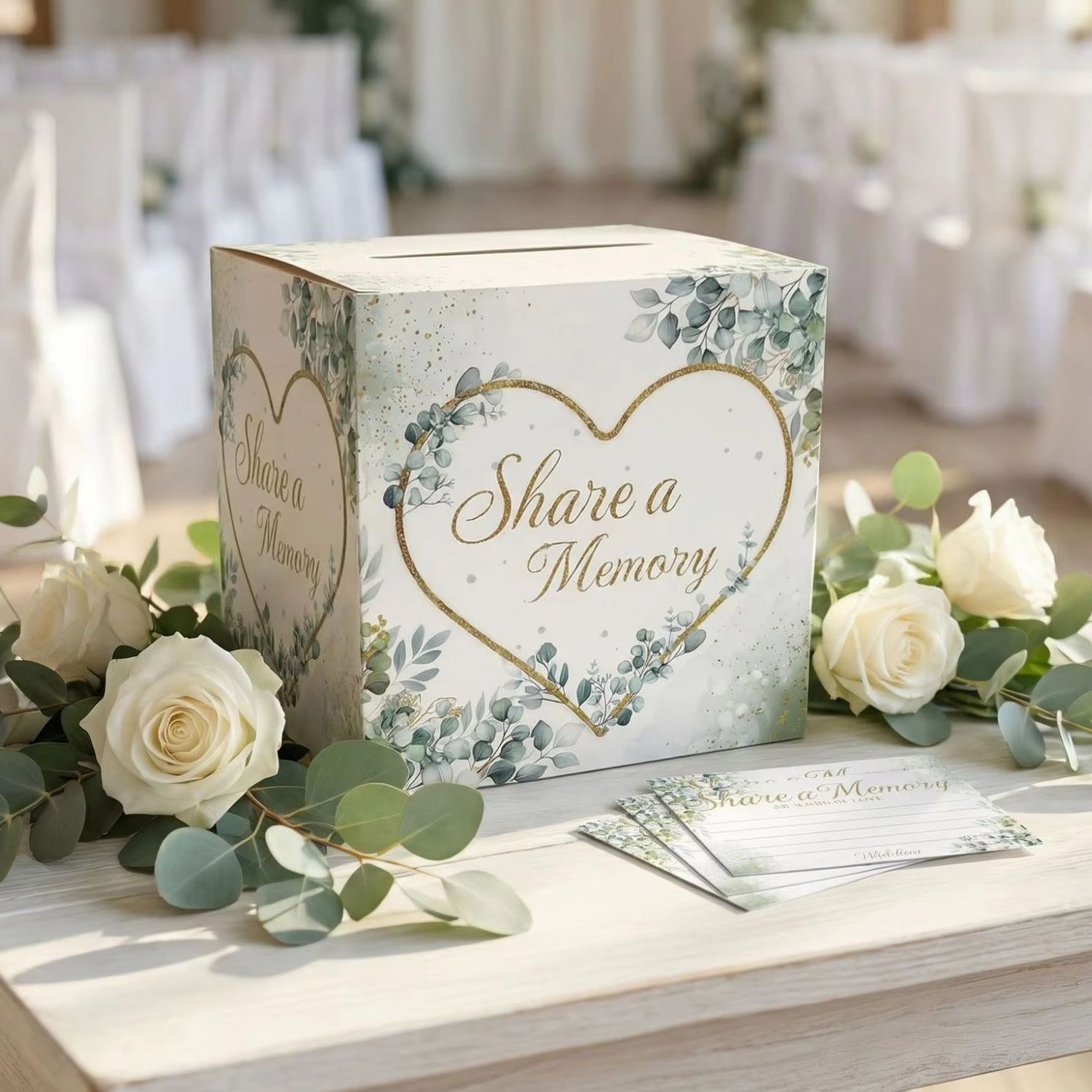 Biała kwiatowa skrzynka na kar – Wedding Card Box recenzja i cena