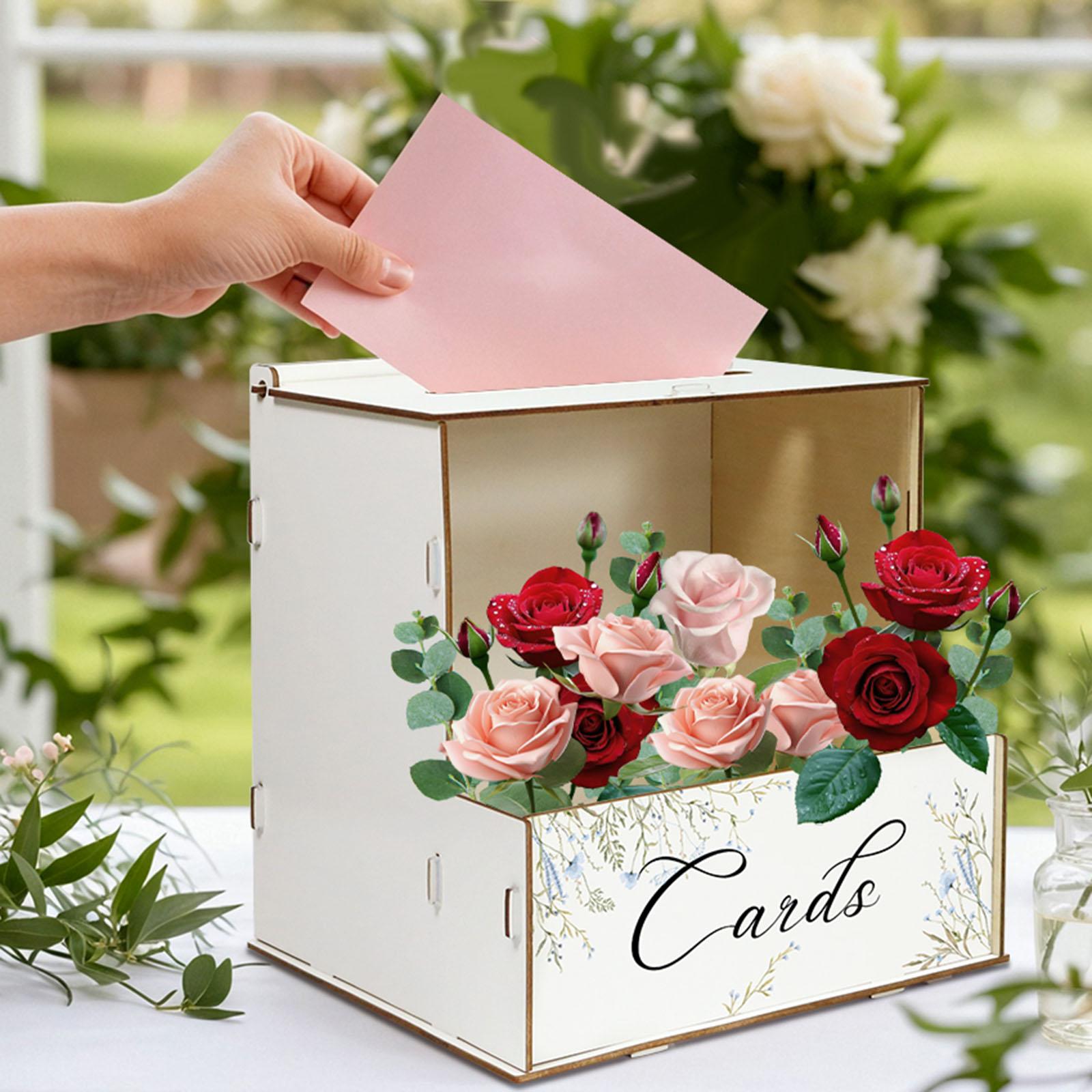 Personalizowane, rustykalne pu – Wedding Card Box recenzja i cena